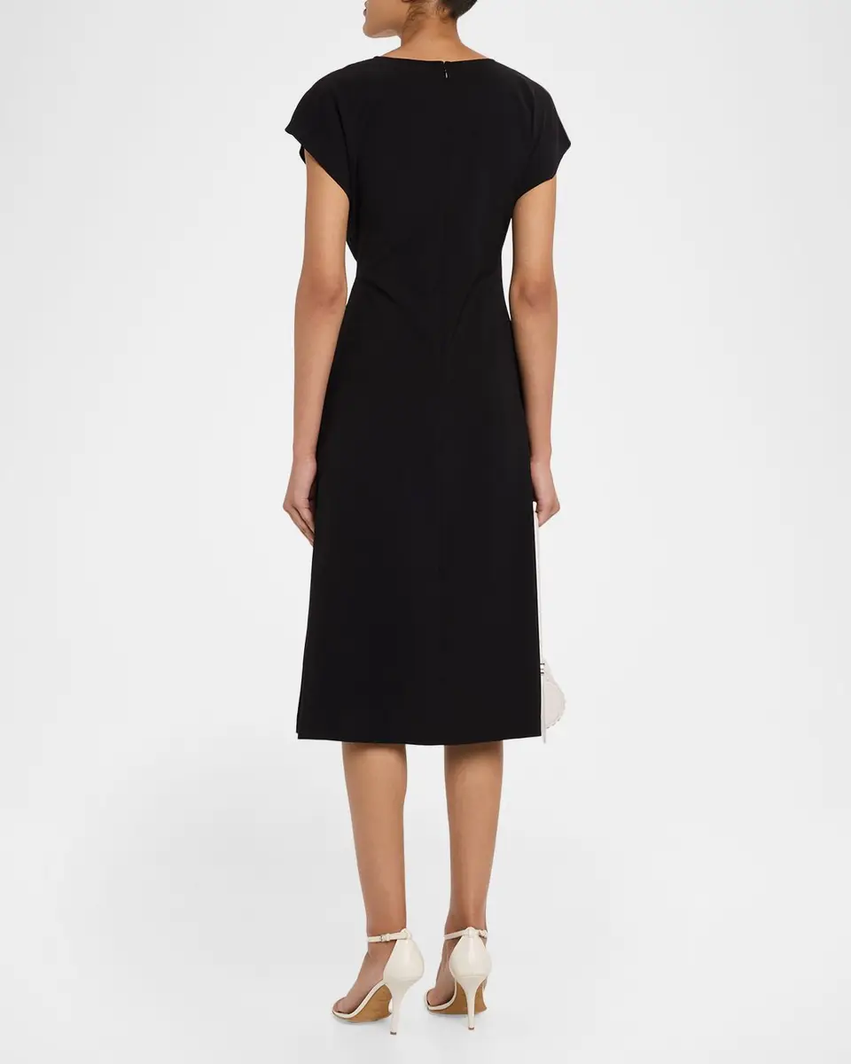 Misook Ikat Belted Knee-Length Dress | Thumbnail 3 Misook Ikat Belted Knee-Length Dress | Thumbnail 3