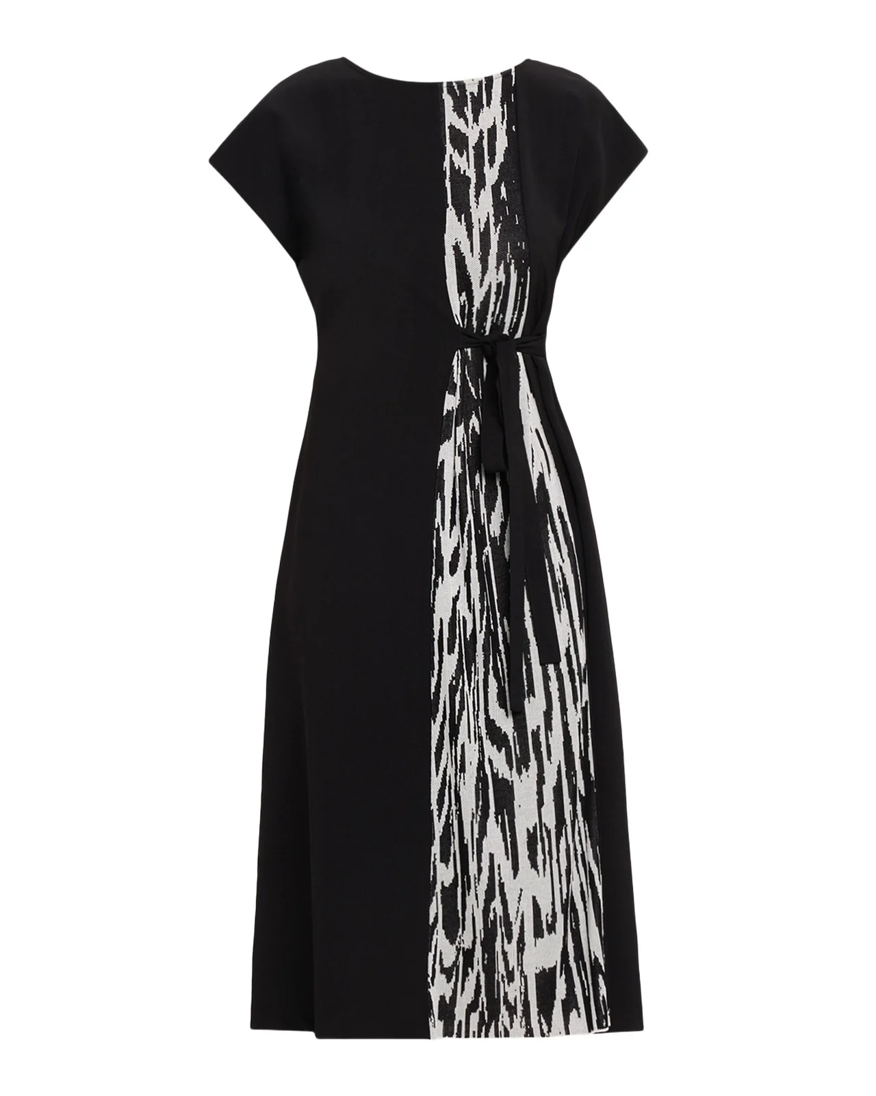 Ikat Belted Knee-Length Dress Ikat Belted Knee-Length Dress