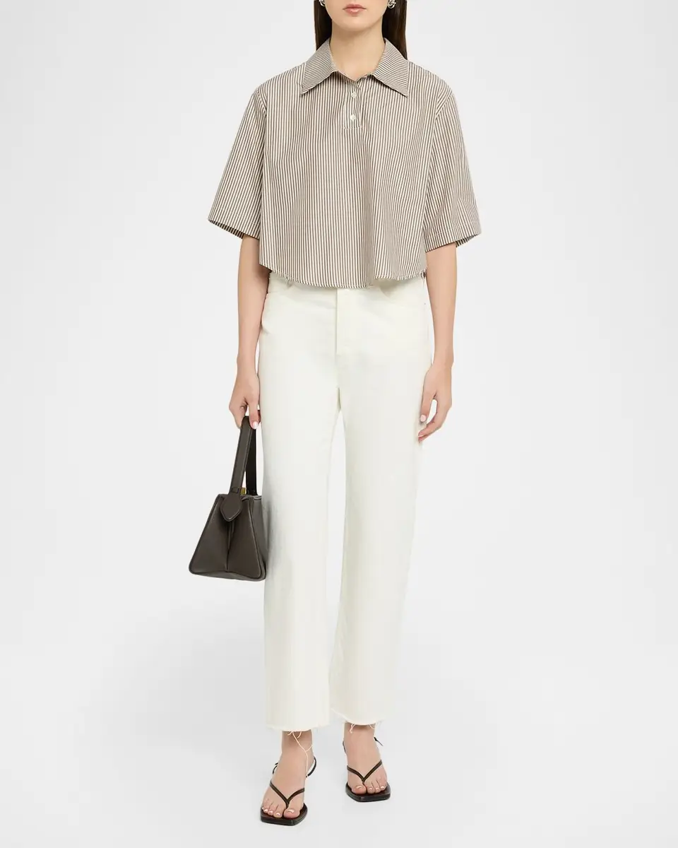 Cissa Striped Cotton Polo Shirt | Thumbnail 2 Cissa Striped Cotton Polo Shirt | Thumbnail 2
