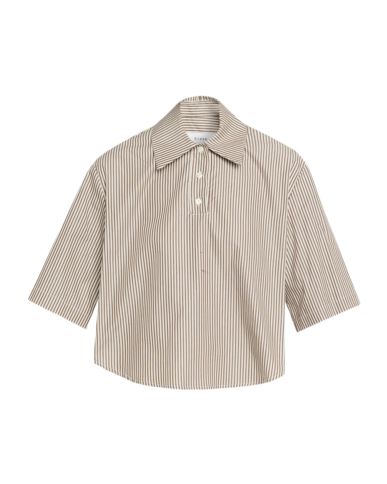 Striped Cotton Polo Shirt Striped Cotton Polo Shirt