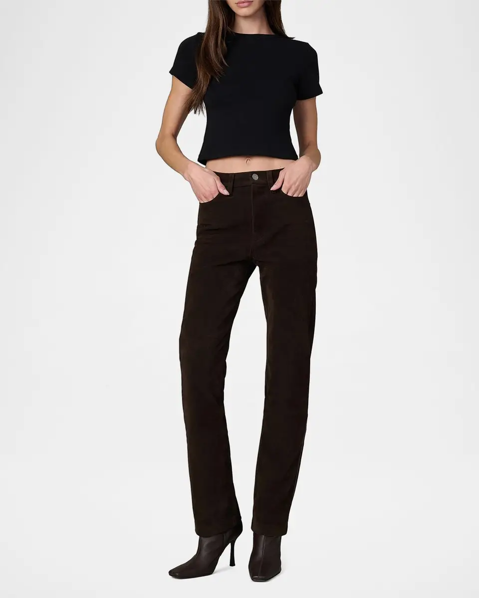 Joe 's Jeans Margot Faux-Suede Slim-Fit Pants | Thumbnail 2 Joe 's Jeans Margot Faux-Suede Slim-Fit Pants | Thumbnail 2