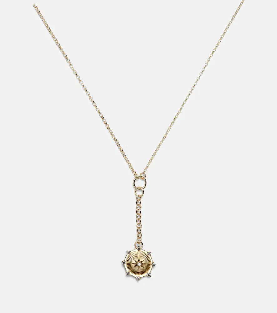Foundrae Spark Love 18kt gold chain necklace with diamond | Thumbnail 3
