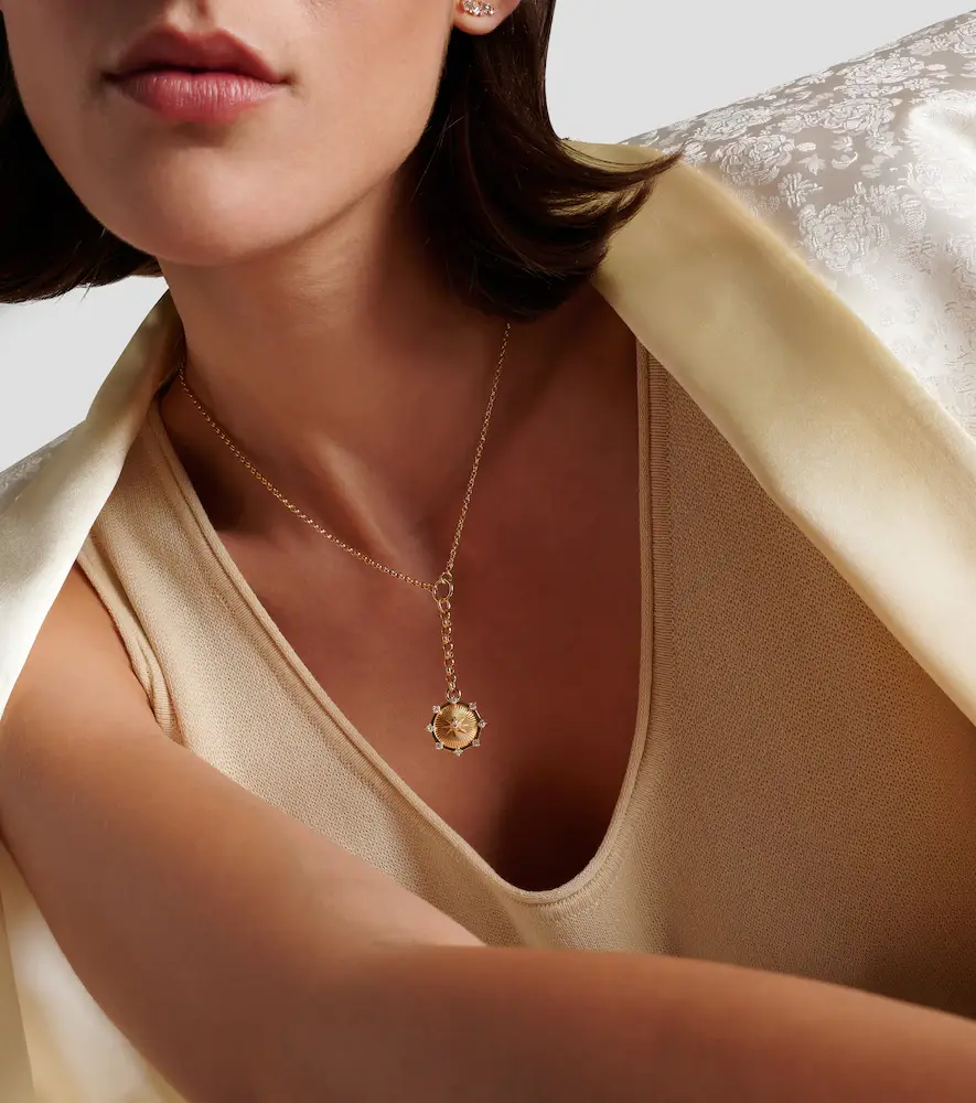Foundrae Spark Love 18kt gold chain necklace with diamond | Thumbnail 7