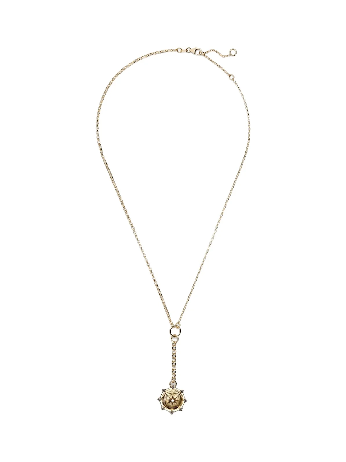 Foundation Inner Light 18kt gold pendant necklace with diamonds Foundation Inner Light 18kt gold pendant necklace with diamonds