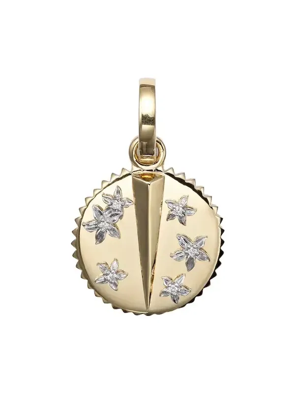 Resilience Blossoms 18kt gold pendant with diamonds Resilience Blossoms 18kt gold pendant with diamonds