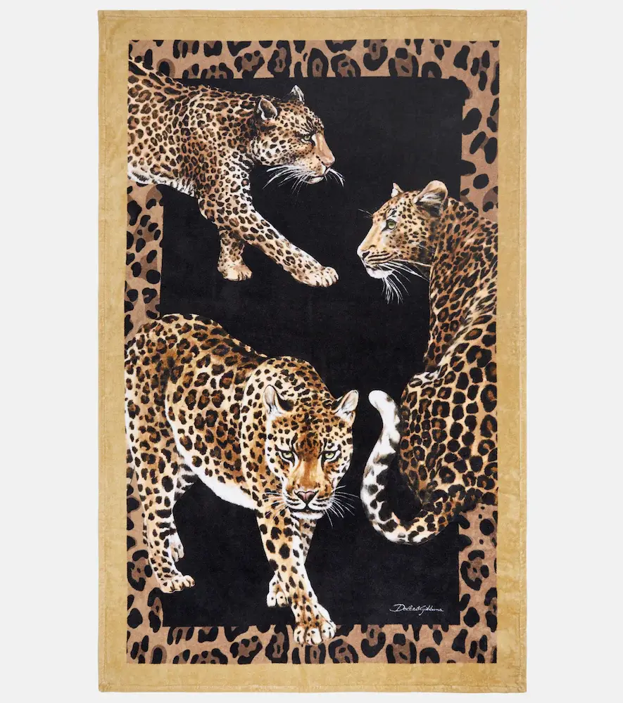 Dolce & Gabbana Casa Leopardo cotton beach towel | Thumbnail 5 Dolce & Gabbana Casa Leopardo cotton beach towel | Thumbnail 5