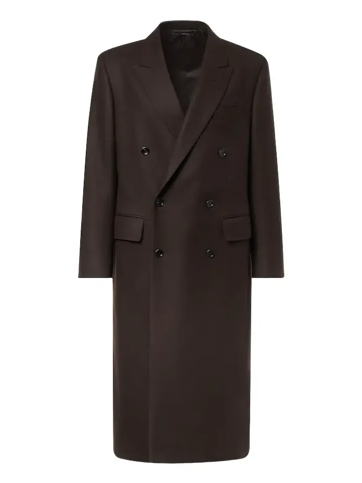 Double-breasted wool coat Double-breasted wool coat