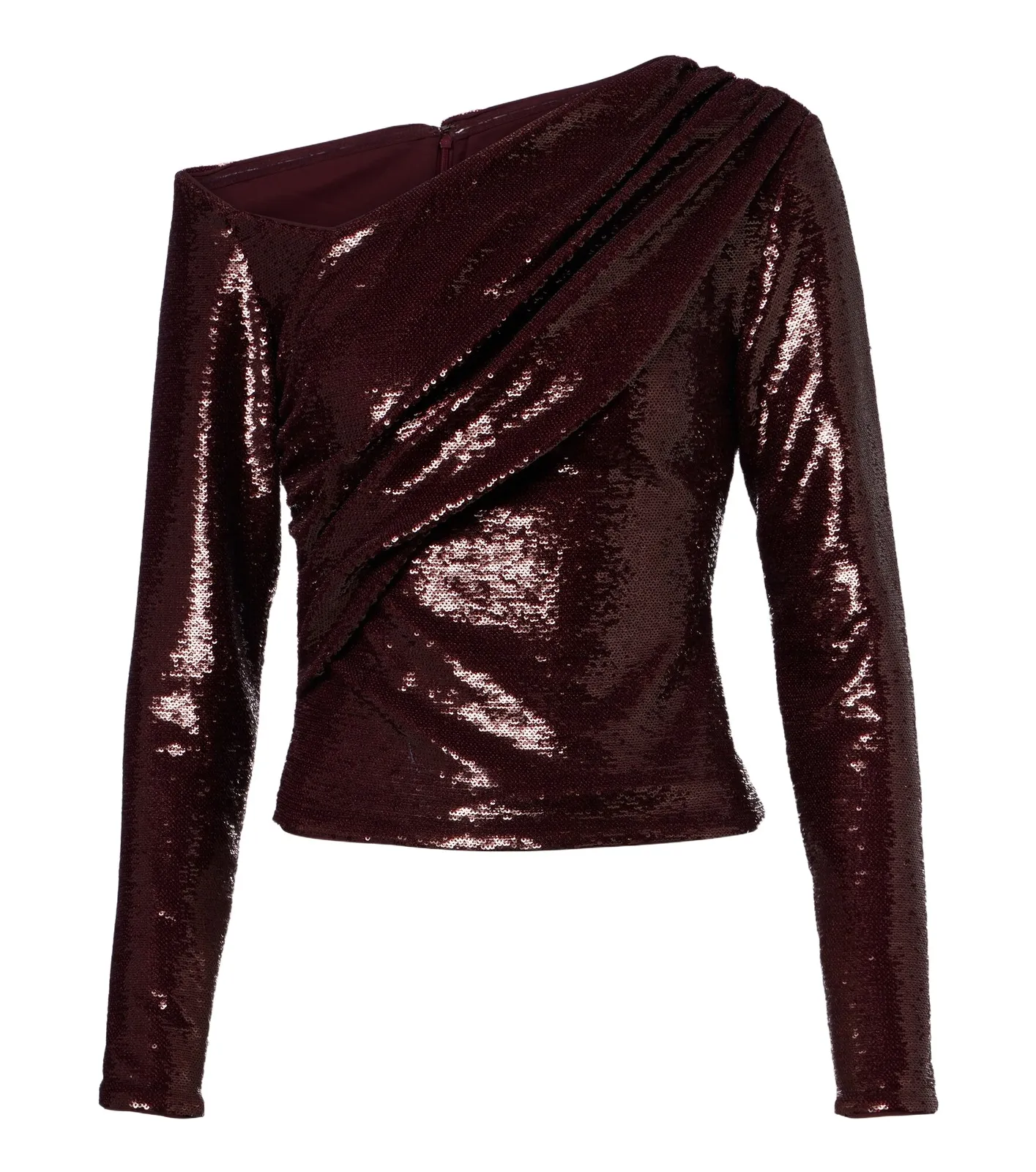 Draped sequined asymmetric top Draped sequined asymmetric top