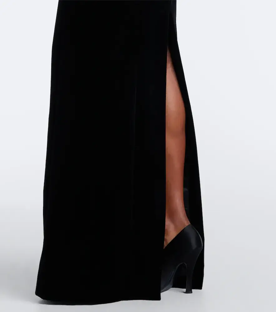 Mugler Velvet bustier gown | Thumbnail 4 Mugler Velvet bustier gown | Thumbnail 4