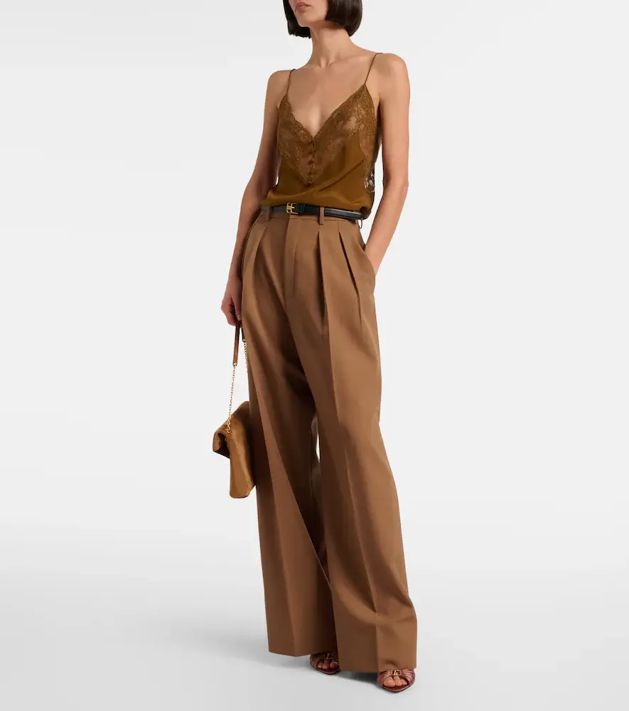 Saint Laurent Emilie crêpe satin mules | Thumbnail 2 Saint Laurent Emilie crêpe satin mules | Thumbnail 2