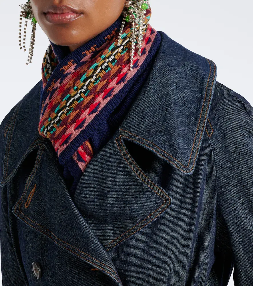 Dries Van Noten Wool jacquard scarf | Thumbnail 5