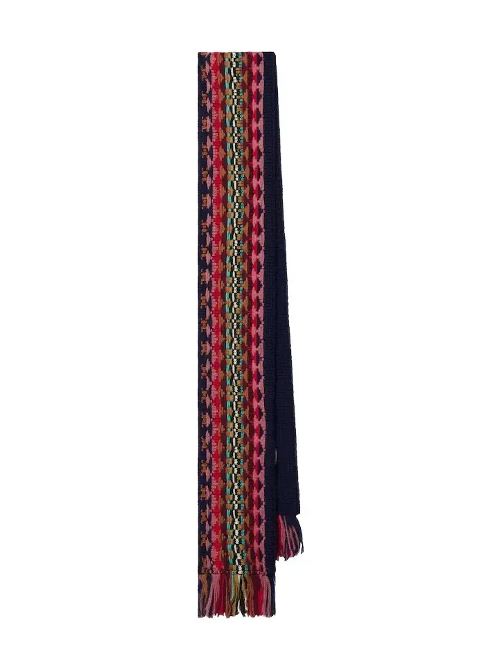Dries Van Noten Wool jacquard scarf