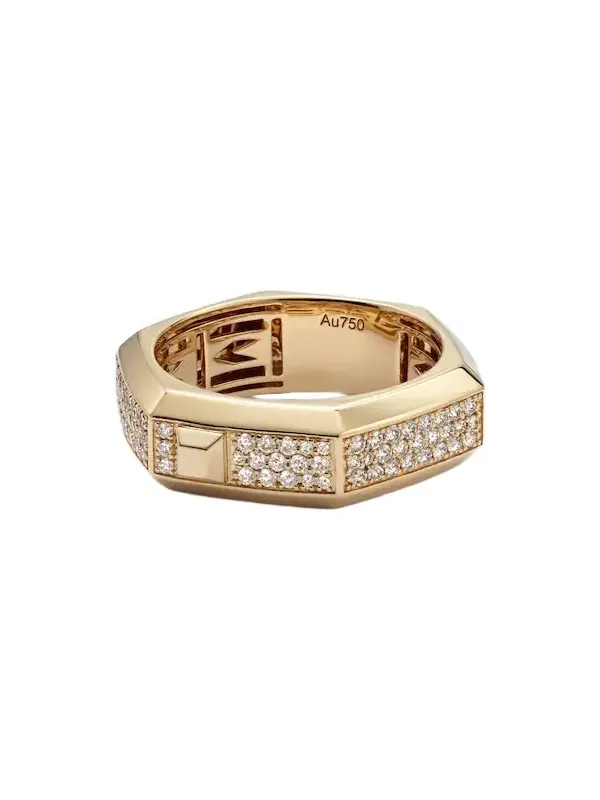 Moderniste 18kt gold ring with diamonds Moderniste 18kt gold ring with diamonds