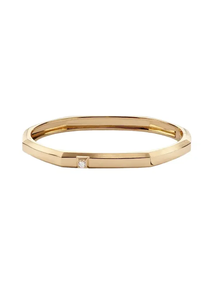 Moderniste 18kt gold bracelet with diamond
