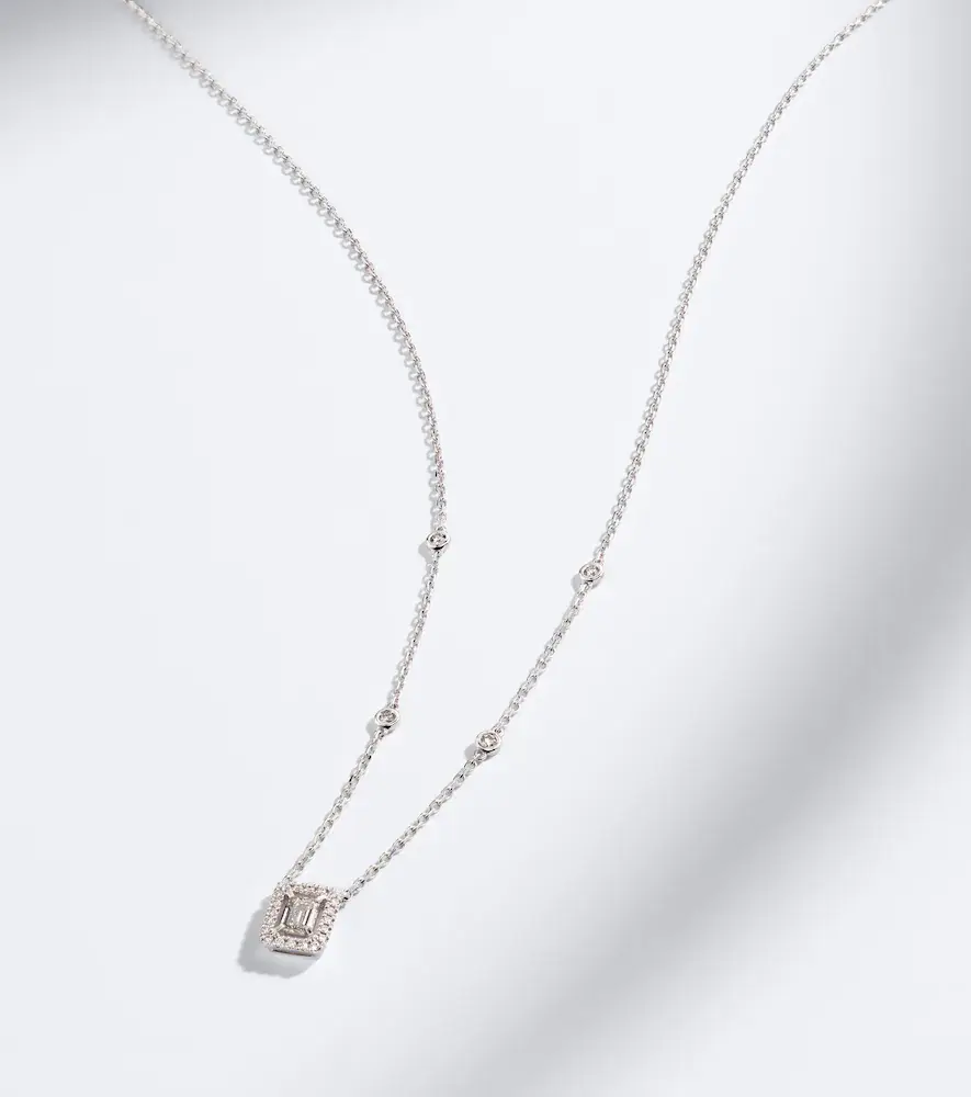 Messika Joy 18kt white gold pendant necklace with diamonds | Thumbnail 6