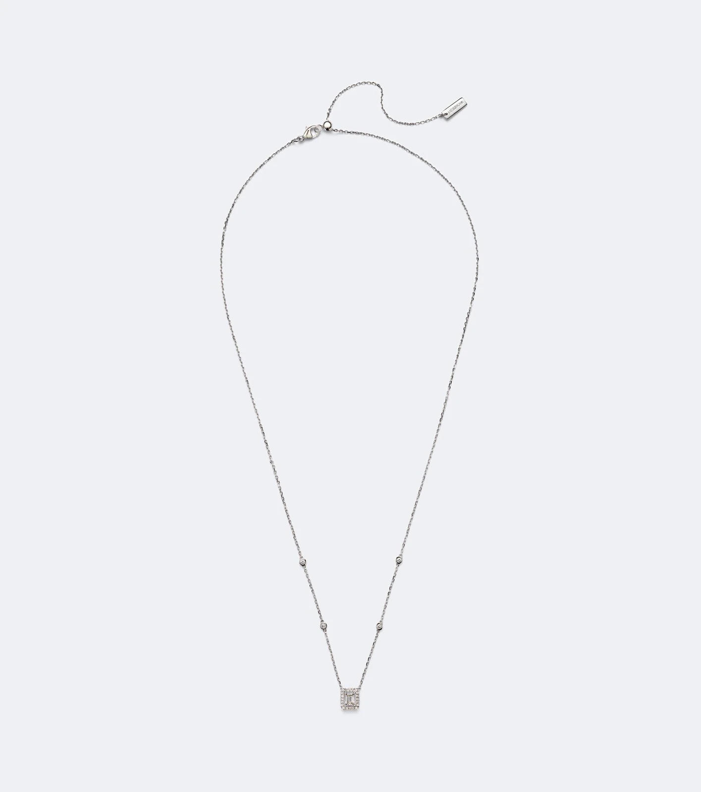 Joy 18kt white gold pendant necklace with diamonds Joy 18kt white gold pendant necklace with diamonds