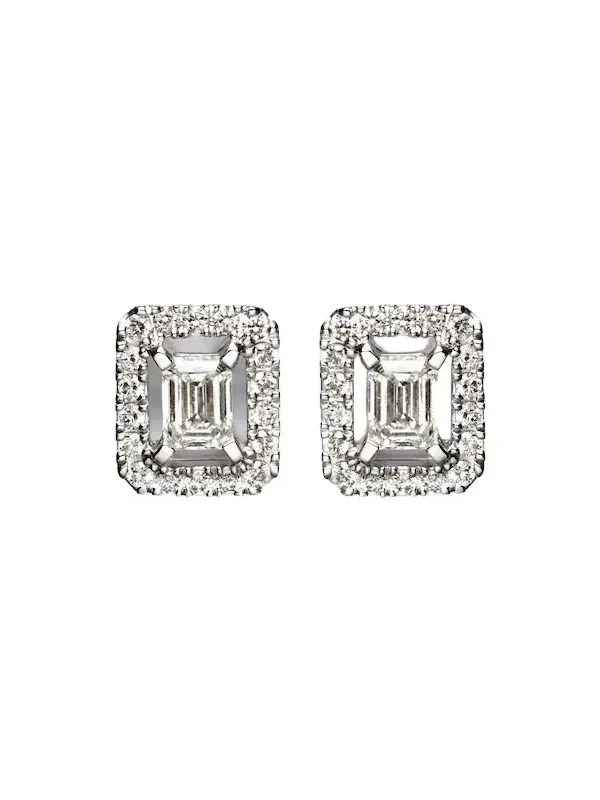 Joy 18kt white gold earrings with diamonds Joy 18kt white gold earrings with diamonds
