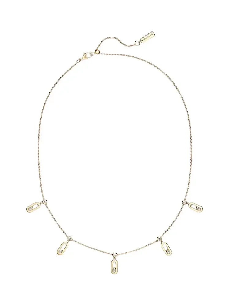 Move Uno 18kt gold choker with diamonds Move Uno 18kt gold choker with diamonds