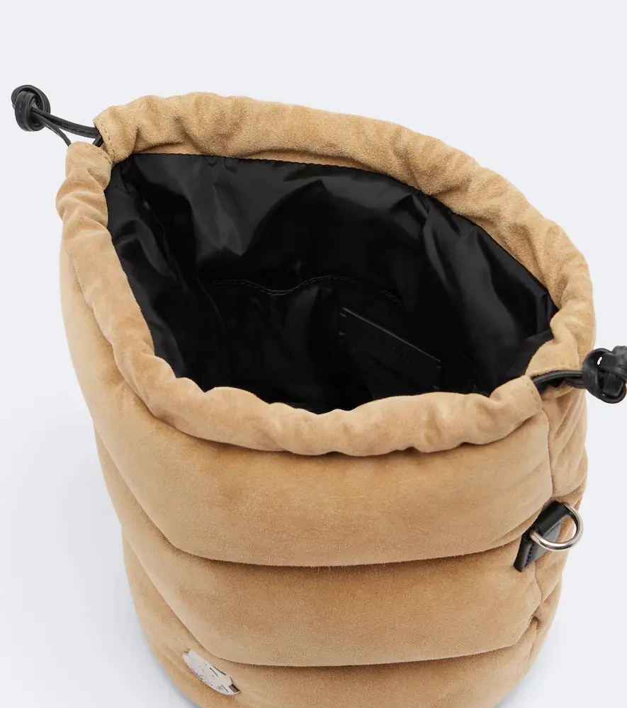 Moncler Caradoc Small suede down bucket bag | Thumbnail 3 Moncler Caradoc Small suede down bucket bag | Thumbnail 3