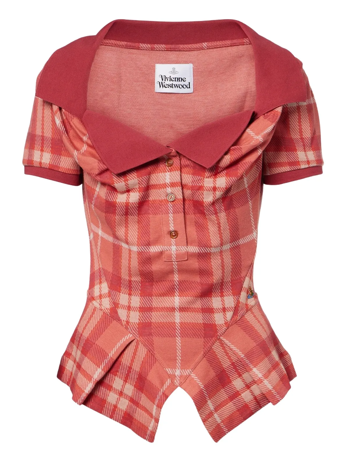 Monday tartan cotton top