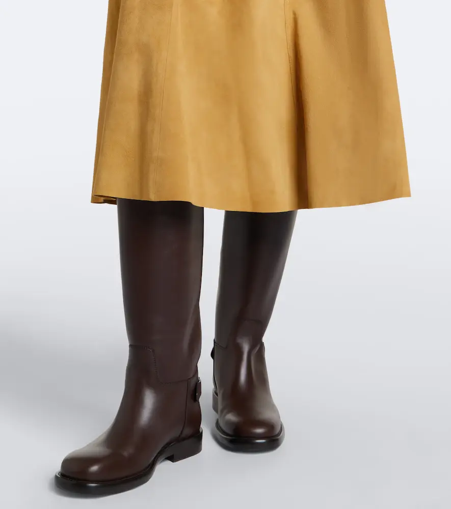 Polo Ralph Lauren Belted suede midi skirt | Thumbnail 4