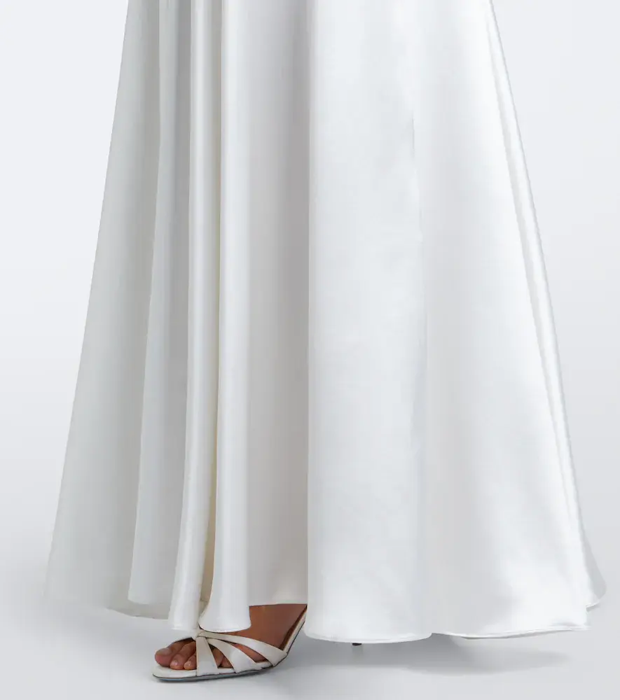 LA FUORI Là Fuori Embellished embroidered silk gown | Thumbnail 5
