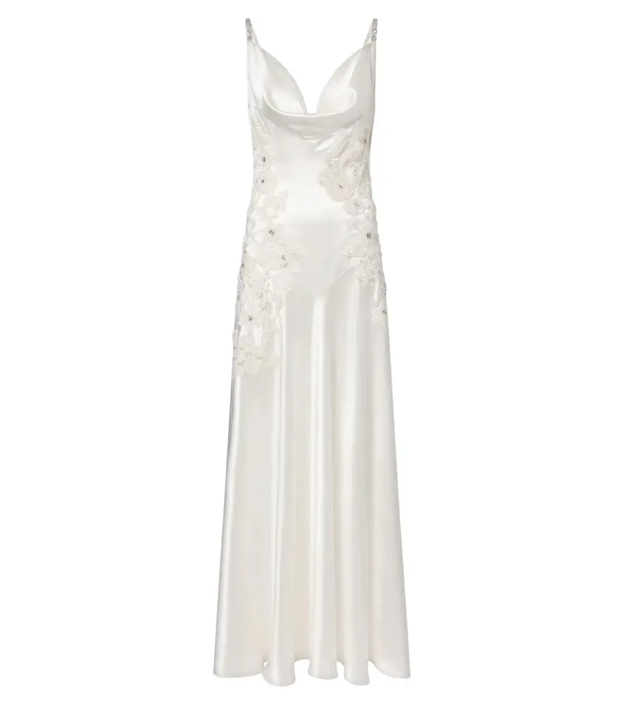 LA FUORI Là Fuori Embellished embroidered silk gown | Image 1 LA FUORI Là Fuori Embellished embroidered silk gown | Image 1