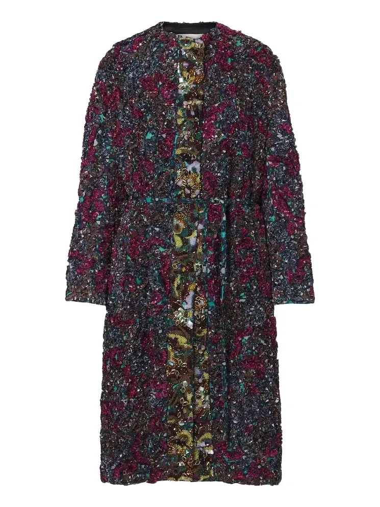 Dries Van Noten Embellished embroidered coat