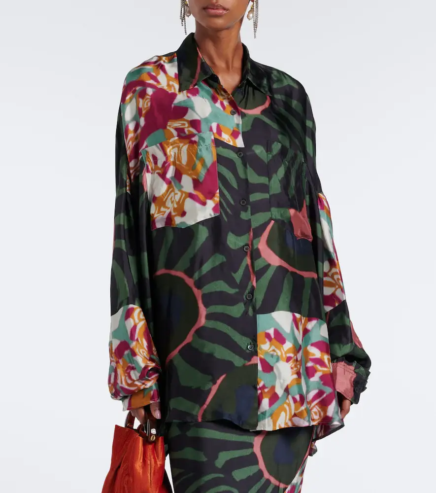Dries Van Noten Printed twill shirt | Thumbnail 5