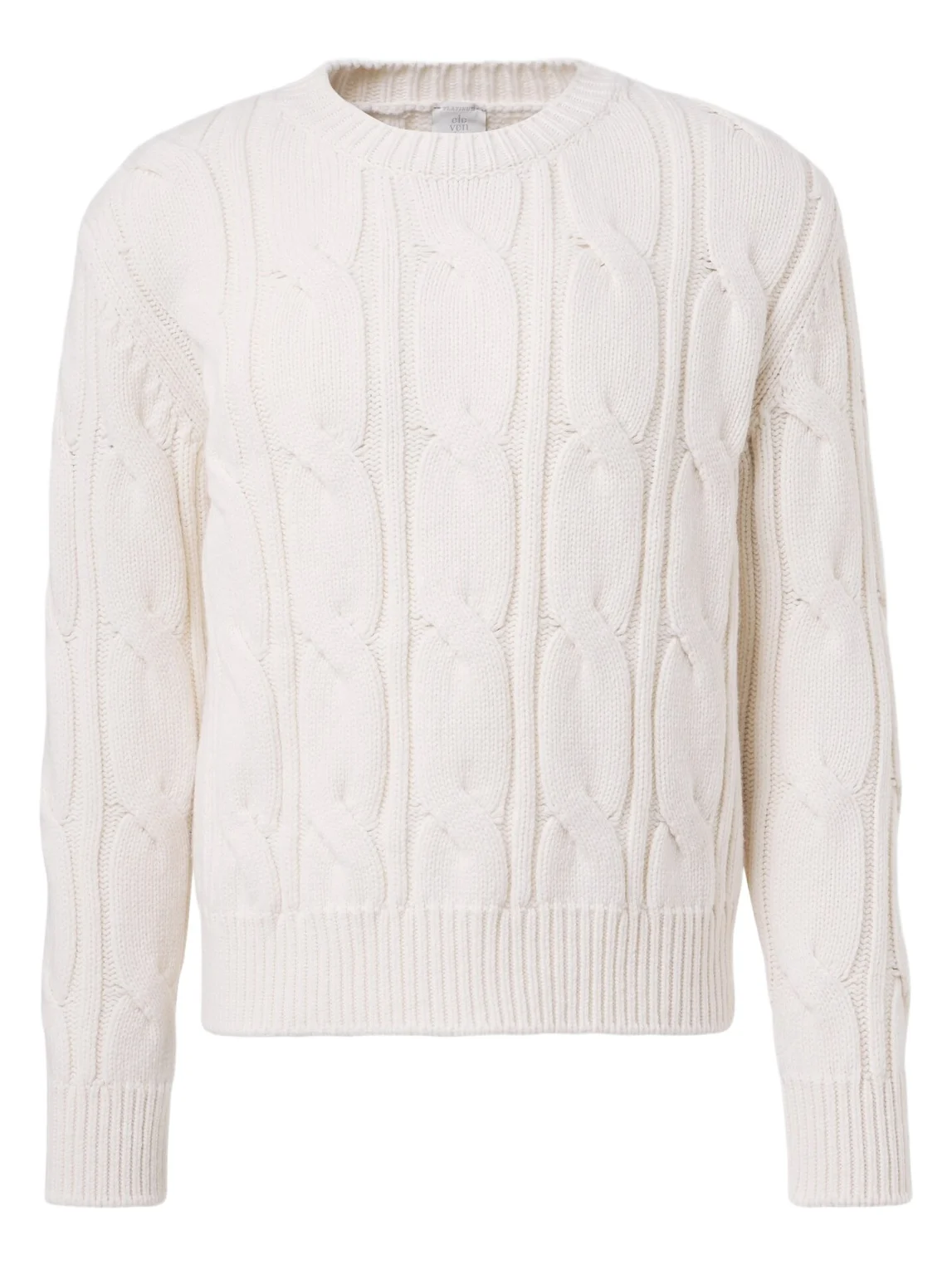 Cable-knit wool sweater