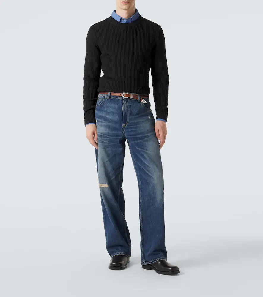 Our Legacy Compact ribbed-knit wool sweater | Thumbnail 2