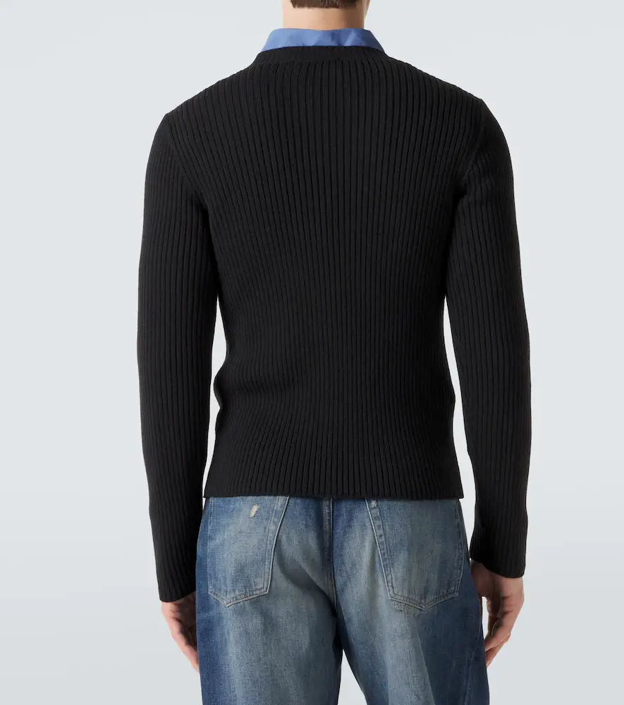 Our Legacy Compact ribbed-knit wool sweater | Thumbnail 3