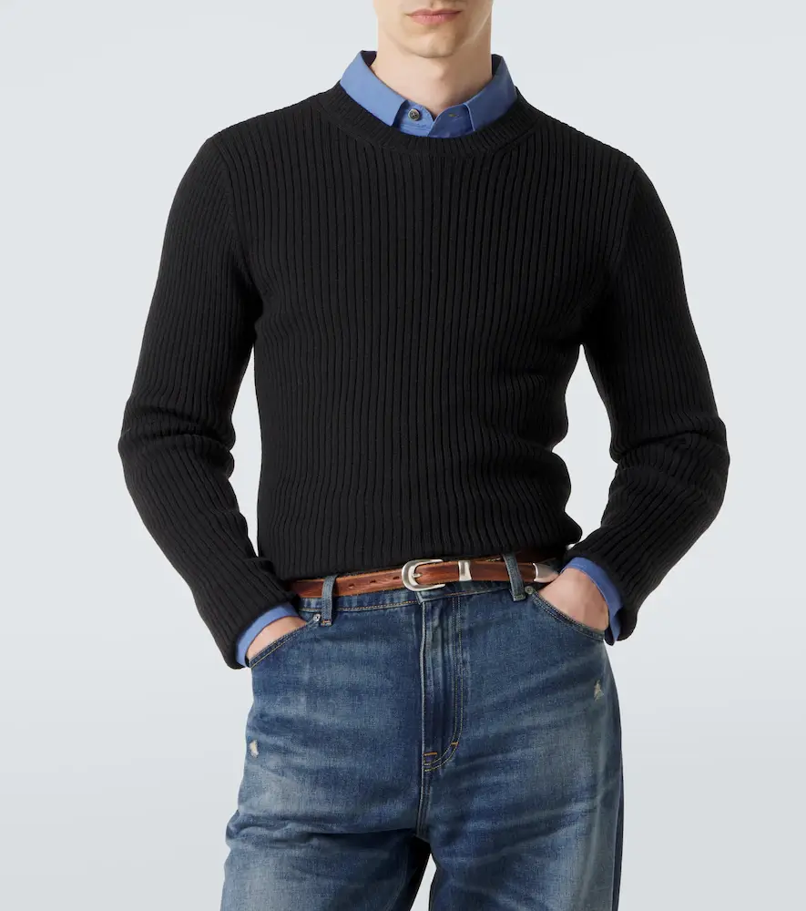 Our Legacy Compact ribbed-knit wool sweater | Thumbnail 4