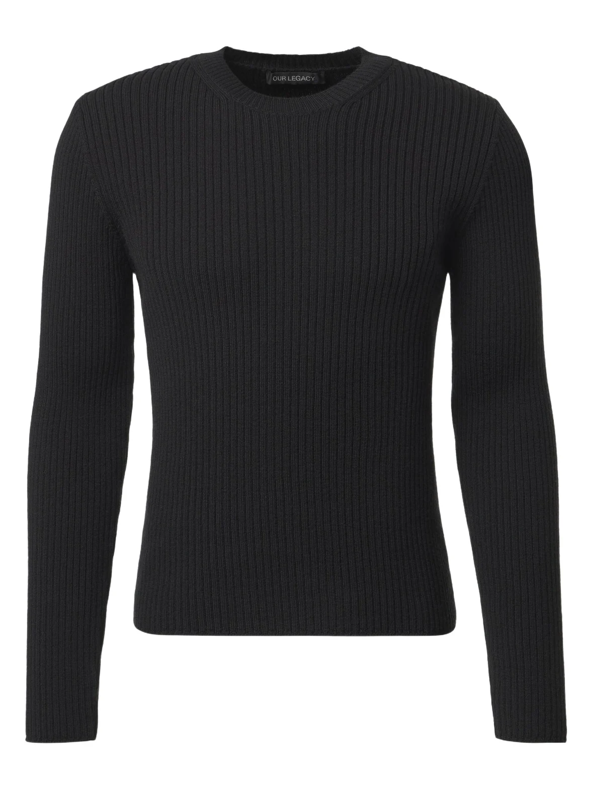 Compact ribbed-knit wool sweater Compact ribbed-knit wool sweater