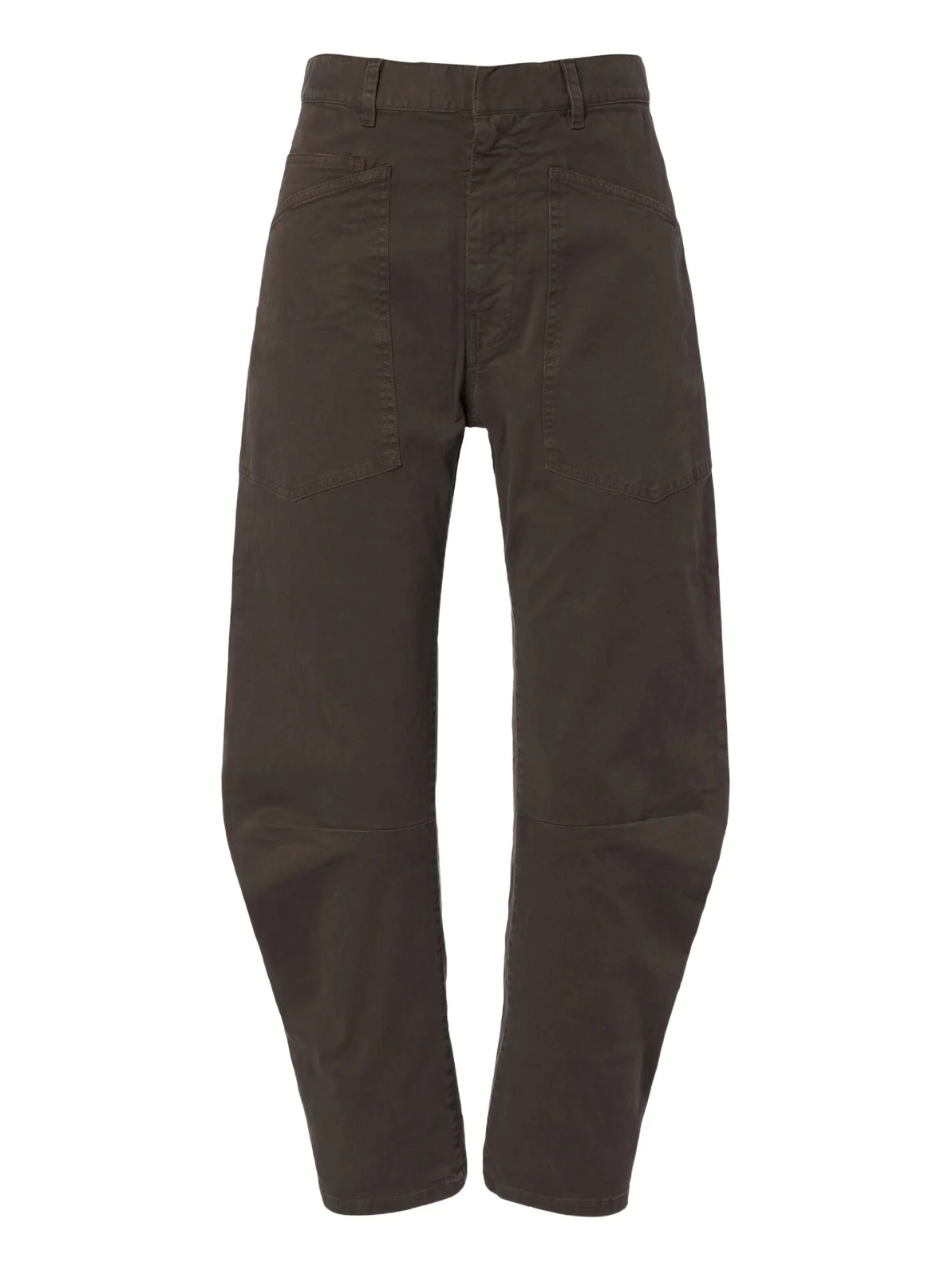 Shon cotton twill barrel-leg pants Shon cotton twill barrel-leg pants