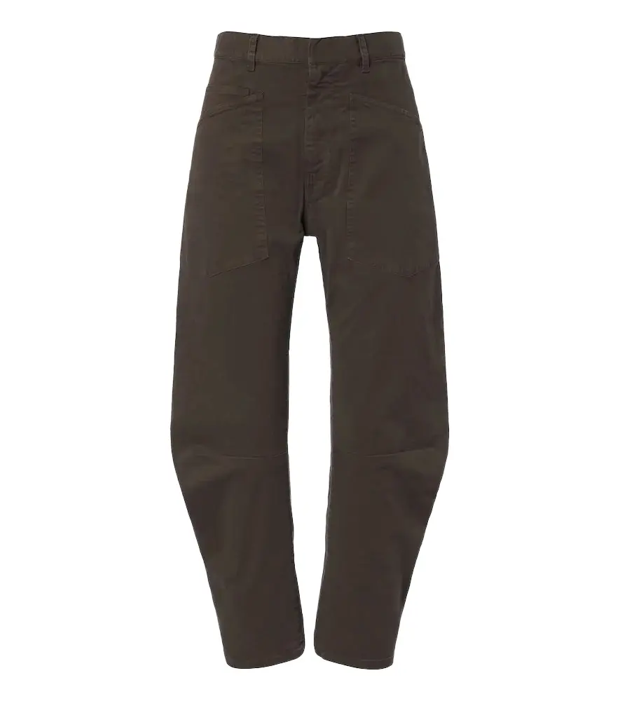 Nili Lotan Shon cotton twill barrel-leg pants | Image 1 Nili Lotan Shon cotton twill barrel-leg pants | Image 1