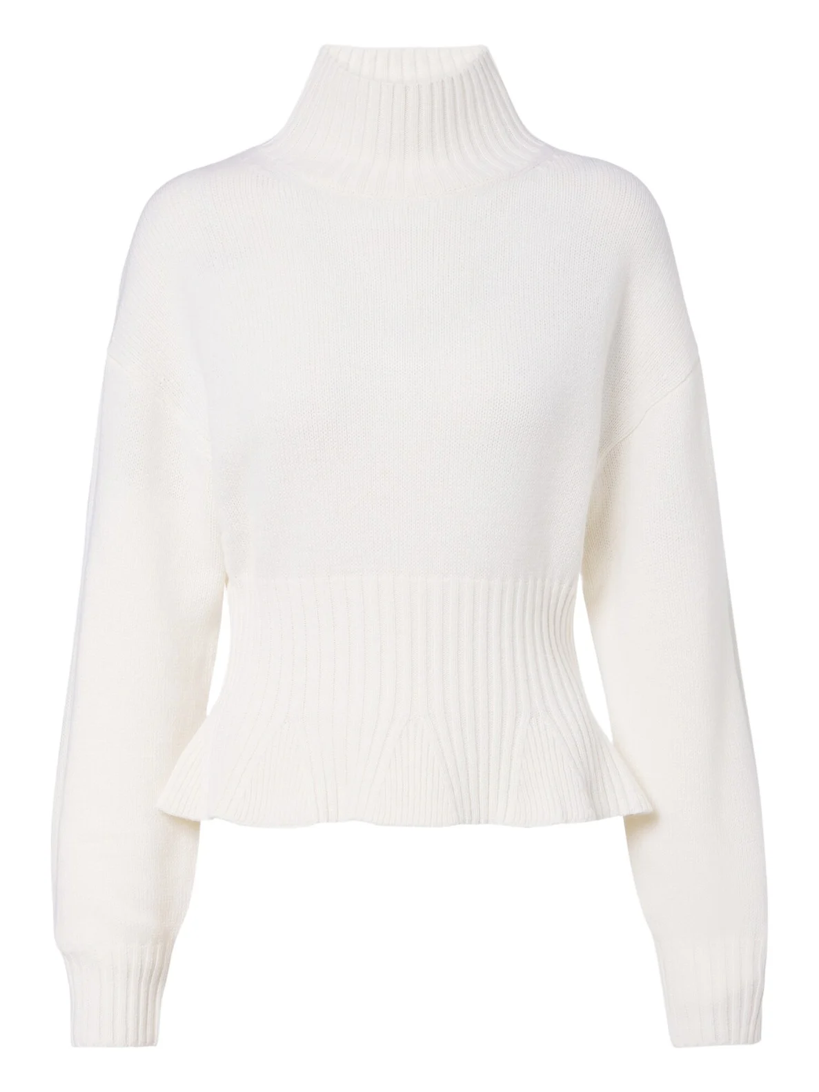 Wool and cashmere mockneck sweater