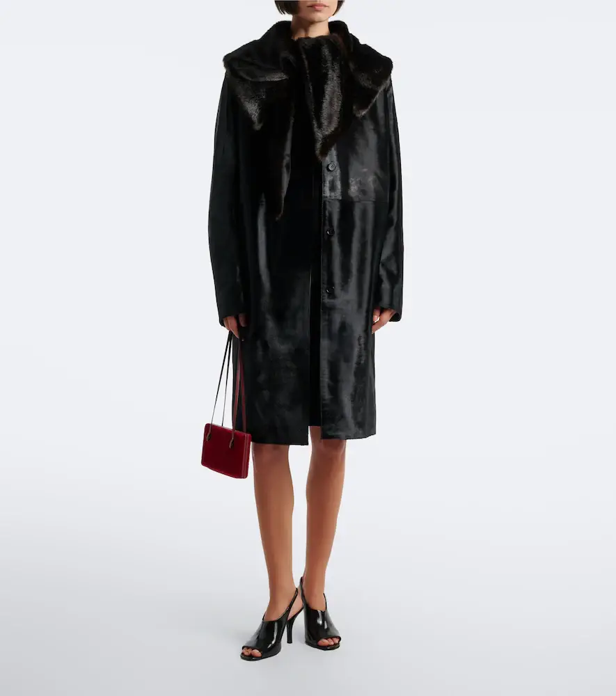 Loulou de Saison Lotta calf-hair coat | Thumbnail 3 Loulou de Saison Lotta calf-hair coat | Thumbnail 3
