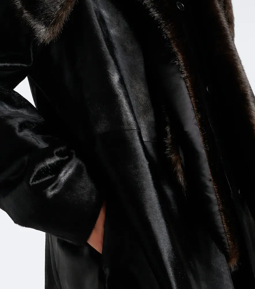 Loulou de Saison Lotta calf-hair coat | Thumbnail 4 Loulou de Saison Lotta calf-hair coat | Thumbnail 4