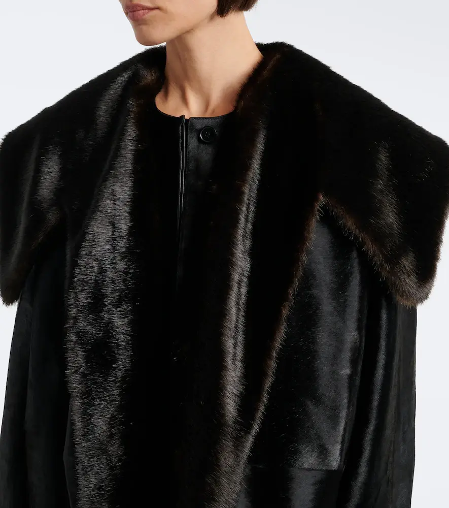 Loulou de Saison Lotta calf-hair coat | Thumbnail 5 Loulou de Saison Lotta calf-hair coat | Thumbnail 5
