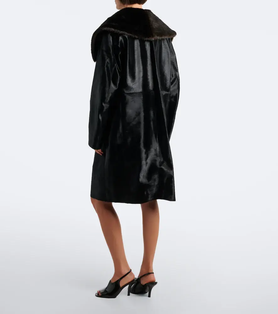 Loulou de Saison Lotta calf-hair coat | Thumbnail 6 Loulou de Saison Lotta calf-hair coat | Thumbnail 6