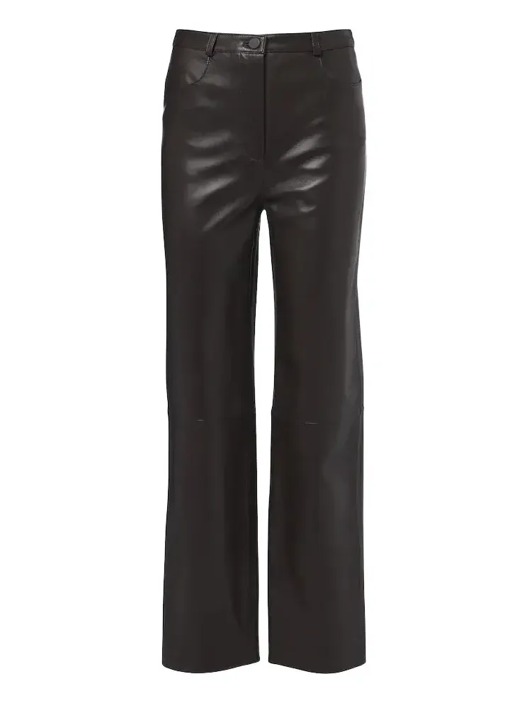 Cobe leather straight pants Cobe leather straight pants