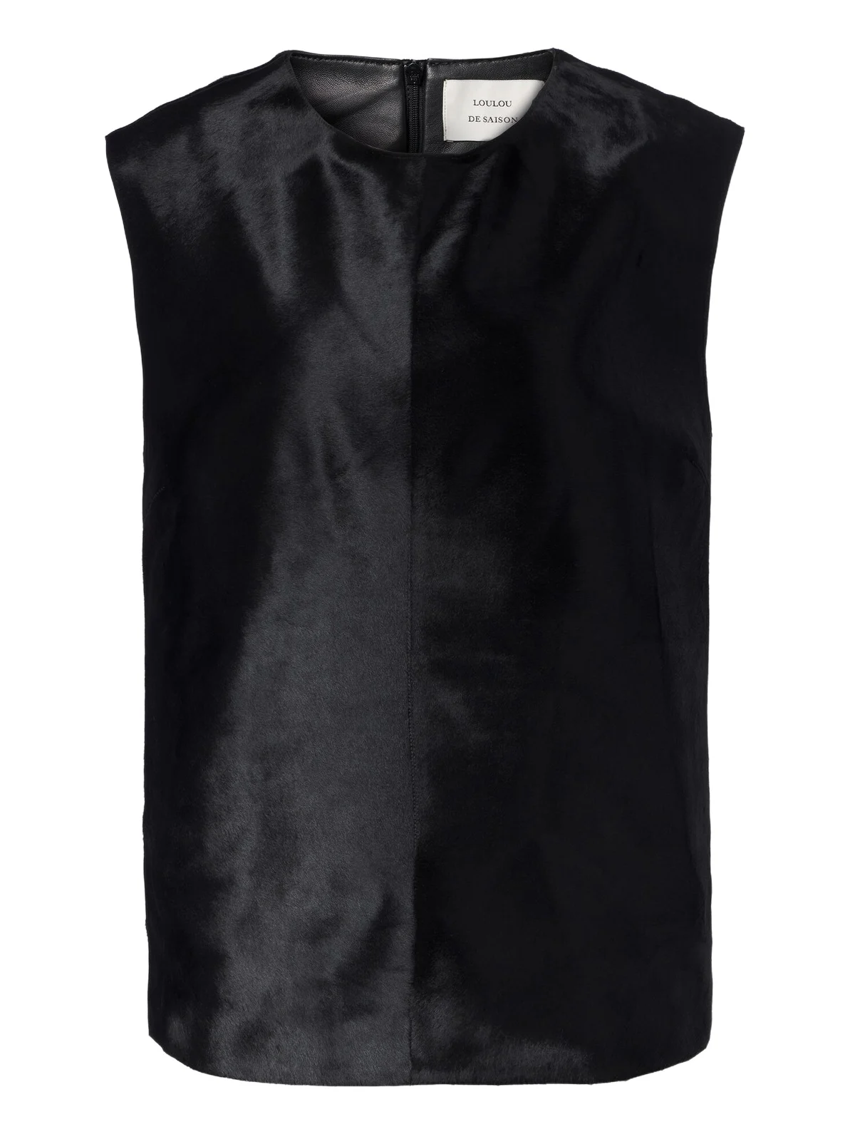 Juni pony-effect leather top Juni pony-effect leather top