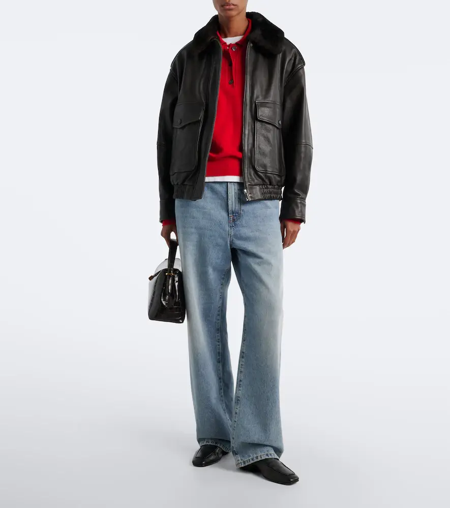 Loulou de Saison Russo leather bomber jacket | Thumbnail 6 Loulou de Saison Russo leather bomber jacket | Thumbnail 6