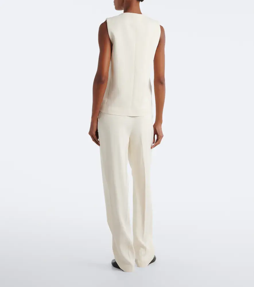 Loulou de Saison Alio Lds pleated straight pants | Thumbnail 4 Loulou de Saison Alio Lds pleated straight pants | Thumbnail 4