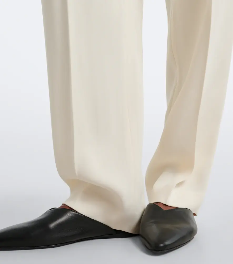 Loulou de Saison Alio Lds pleated straight pants | Thumbnail 5 Loulou de Saison Alio Lds pleated straight pants | Thumbnail 5