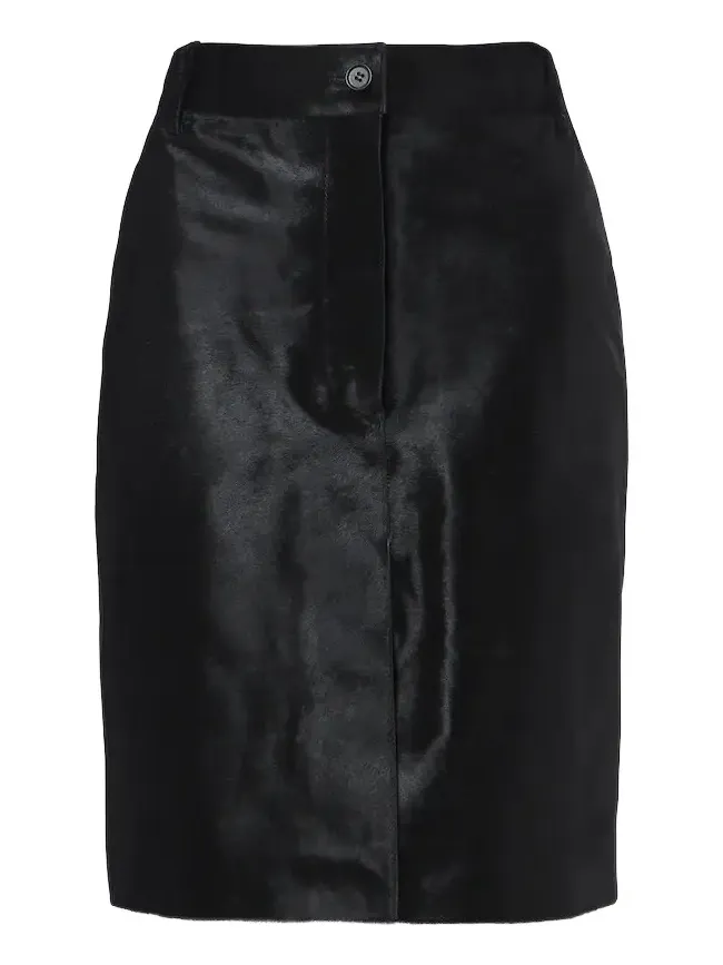 Loulou de Saison Debi calf hair miniskirt