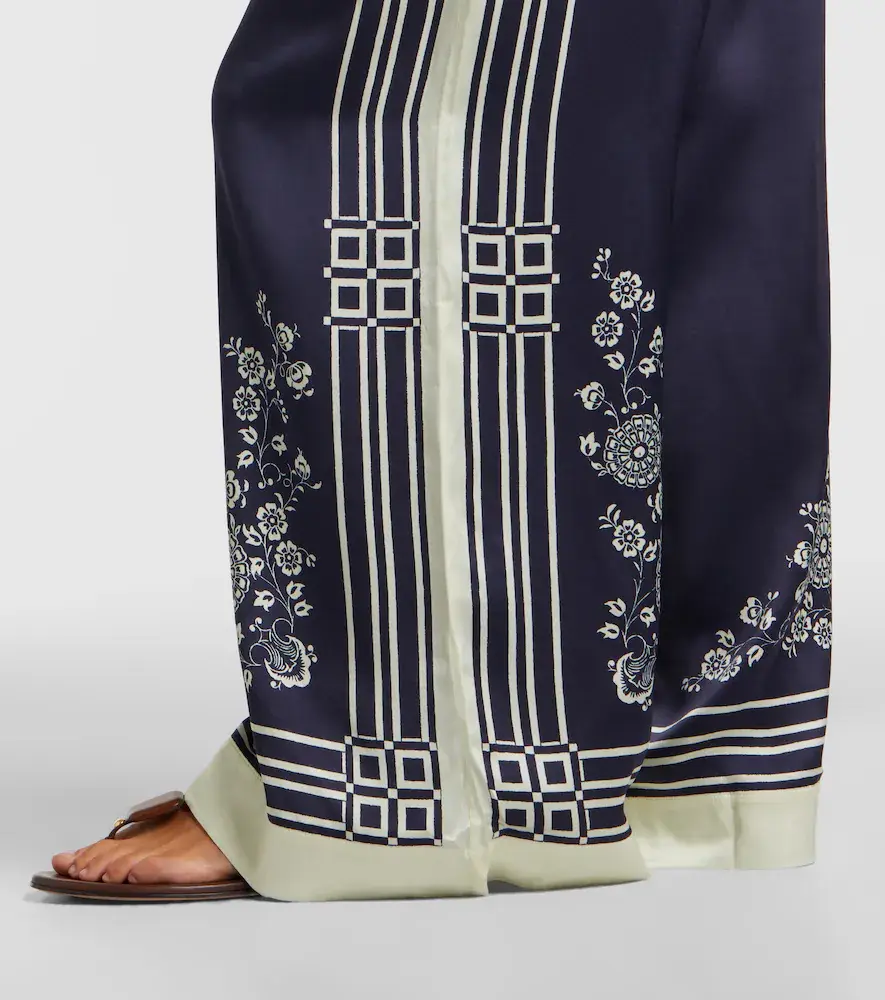 ALÉMAIS Alémais Banderra printed silk satin wide-leg pants | Thumbnail 6 ALÉMAIS Alémais Banderra printed silk satin wide-leg pants | Thumbnail 6