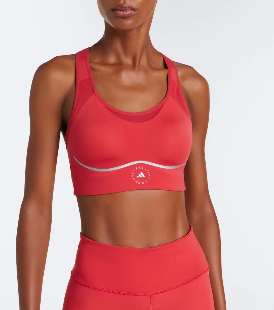 adidas by Stella McCartney Logo padded jersey sports bra | Thumbnail 2