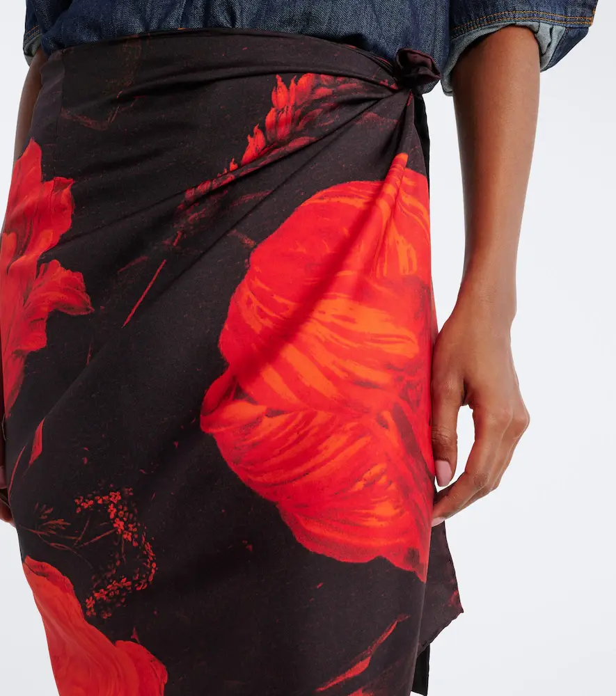 Dries Van Noten Printed silk wrap skirt | Thumbnail 5 Dries Van Noten Printed silk wrap skirt | Thumbnail 5